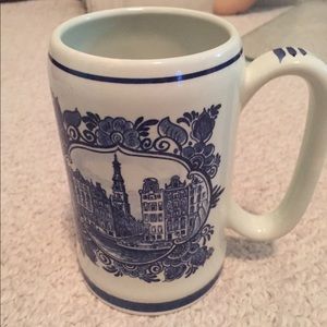 Vintage Delft blue Ditzel mug/stein from 1970s